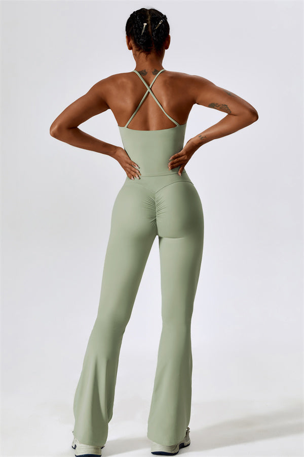 The Lily Belle Sports Bra Flared Leggings 2-Piece Set