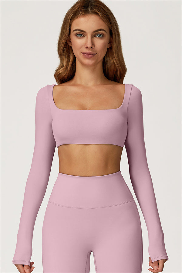 The Lily Belle Crop Top Flared Leggings 2-Piece Set