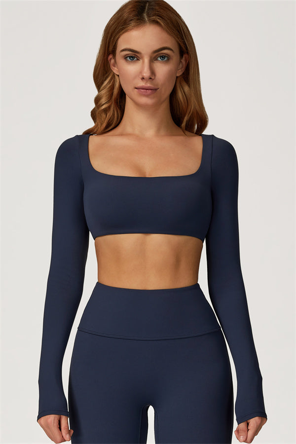 The Lily Belle Crop Top Flared Leggings 2-Piece Set