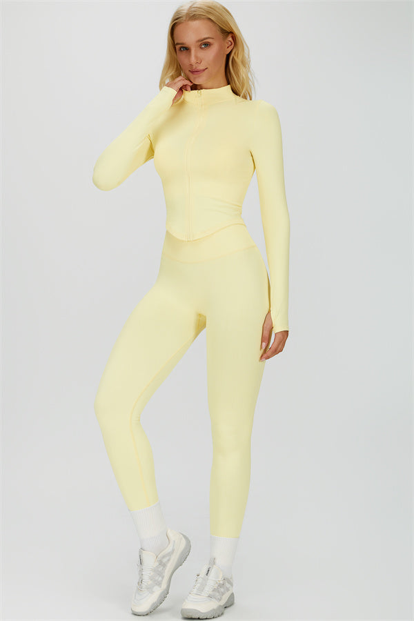 The Empower Jacket Sports Bra Leggings 3-Piece Set